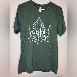 Christmas T Shirt JOYFUL size M